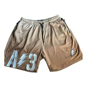 Achille Apparel Men's Mocha A3 Shorts Size 2XL Mesh